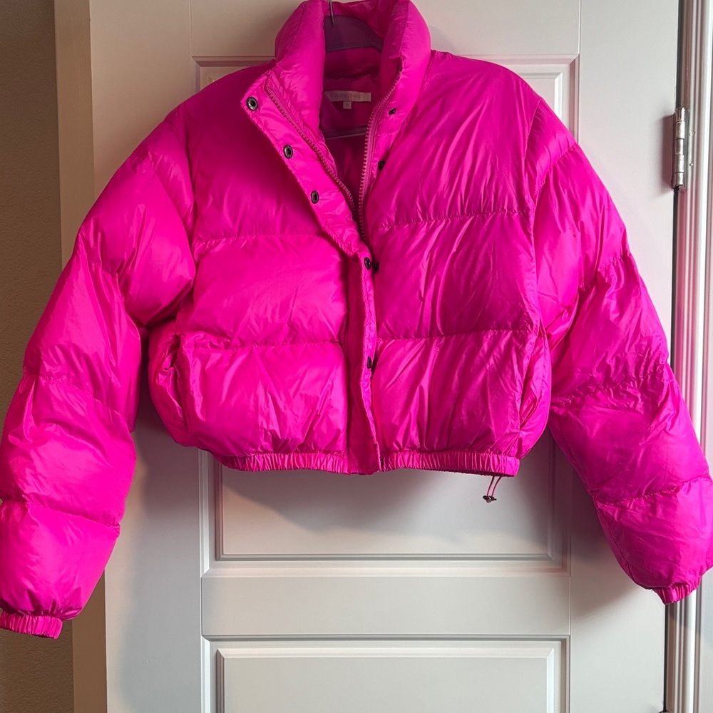 Vibrant Pink Puffer Jacket